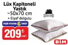 LÜX KAPİTONELİ YASTIK 50X70 CM fiyat ve kampanya bilgisi
